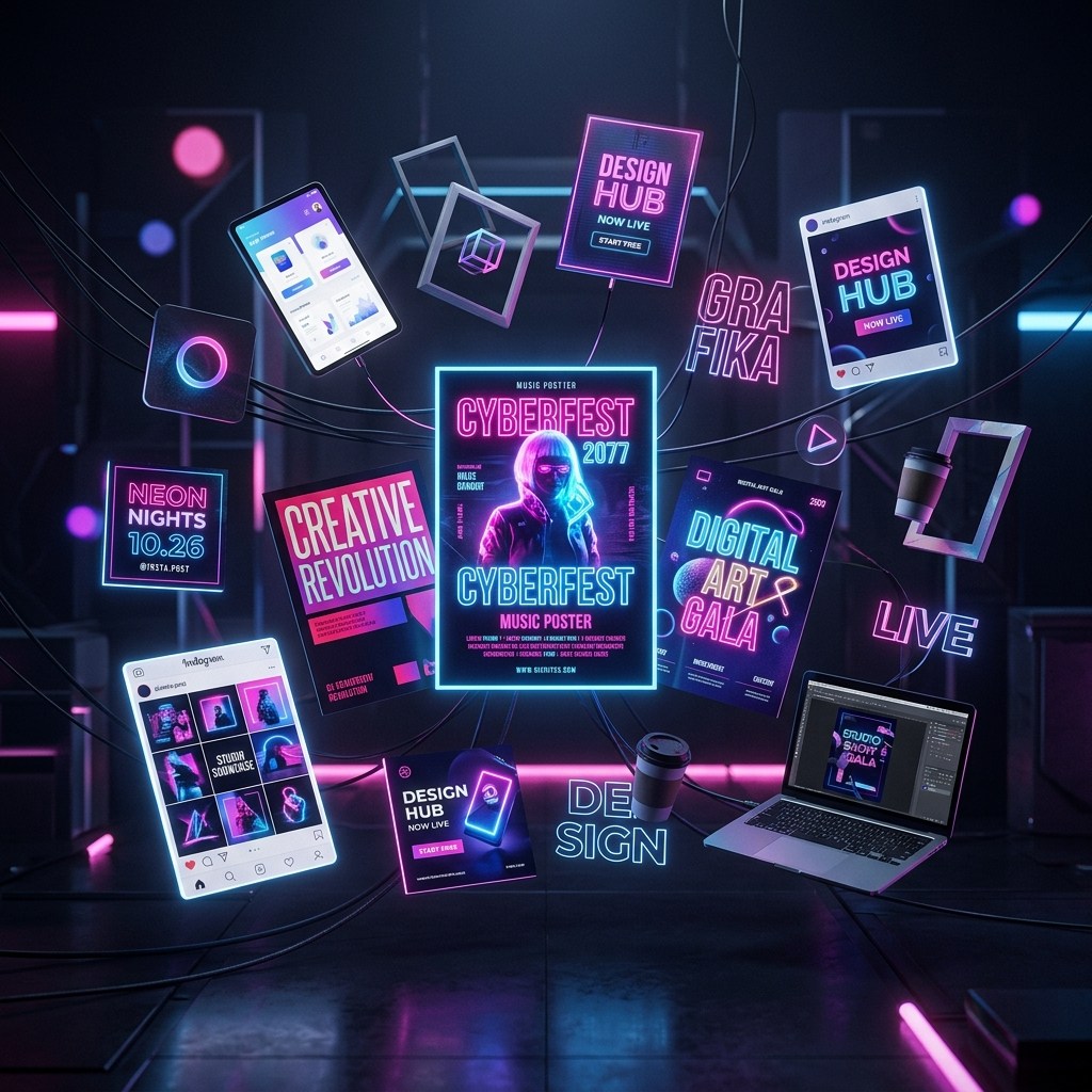 Materiały reklamowe i projekty graficzne DTP - realizacja Luma Ray